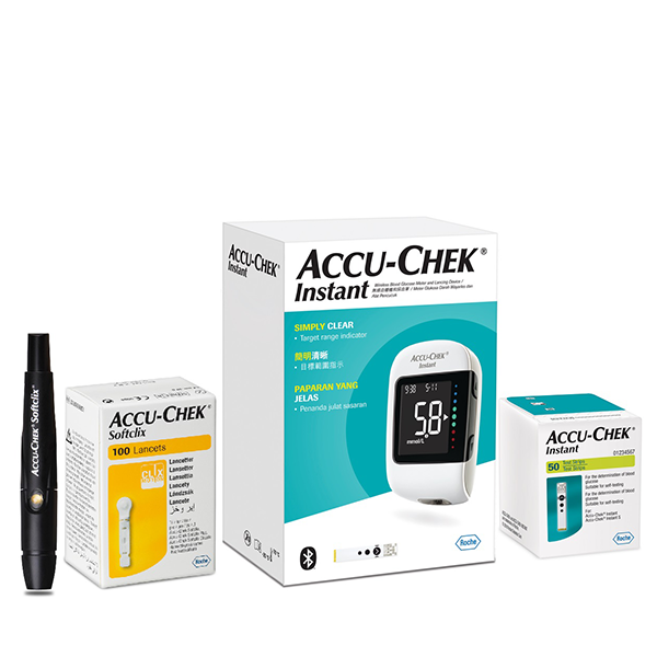 Accu-Chek Instant 逸智血糖機套裝 (機+Softclix筆+50紙+100針)
