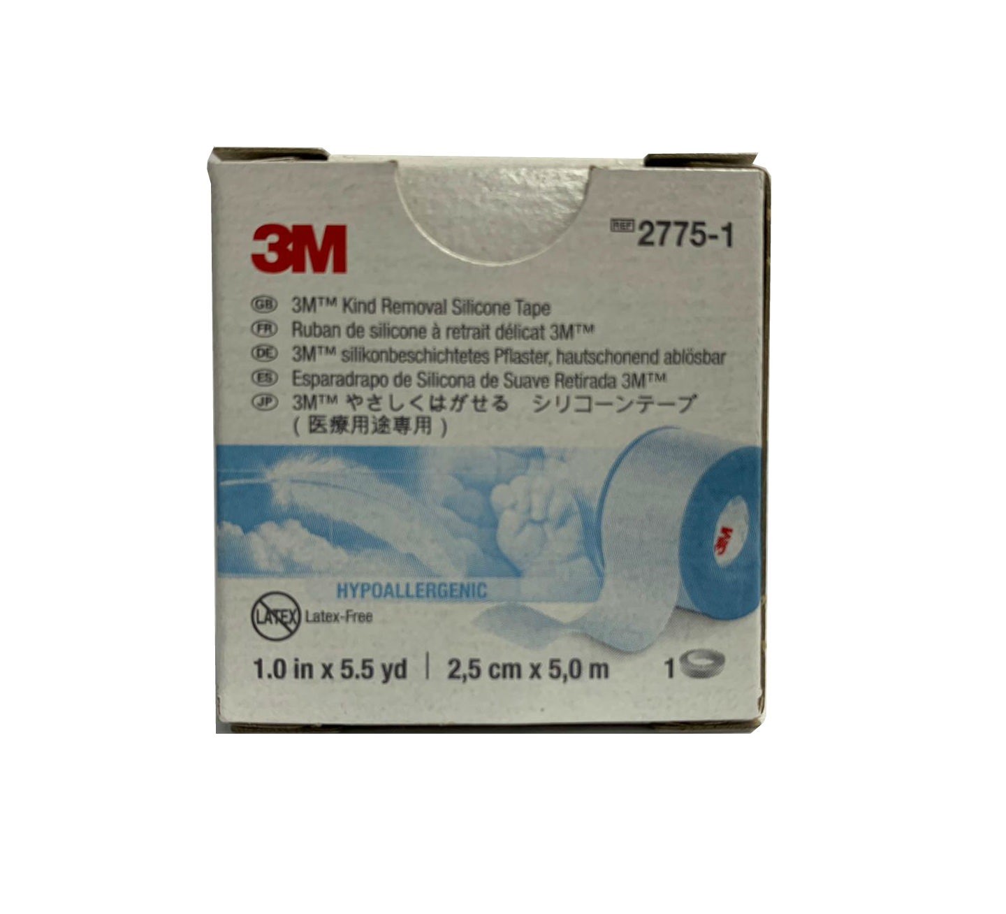 3M溫和剝離矽膠帶 2.5x500厘米 (2775-1)（1卷)