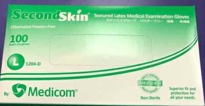 Medicom即棄乳膠無粉手套大碼100件 (SCS001204D-0100100)