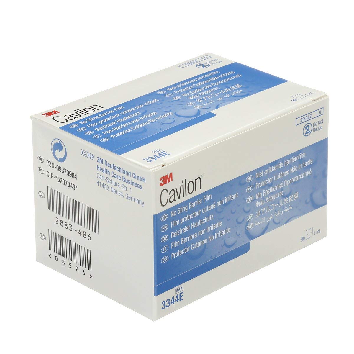 3M加膚康無痛皮膚防護膜消毒片裝1毫升/片3344E (30片/盒)