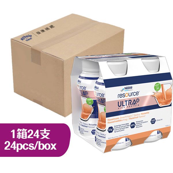 雀巢力源素倍營(榛子味) 200毫升x4支 (法國)(1箱24支) **最少訂購3箱